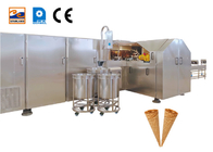 Automatische gerollte Zuckerkegel-Produktionslinie Eiscreme-industrielle Backen-Waffelkegel-Herstellungsmaschine