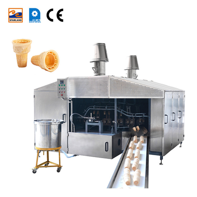 0.75kw 28 Formen Automatische Wafer-Kegel-Produktionslinie Wafer-Keks-Bäckmaschine