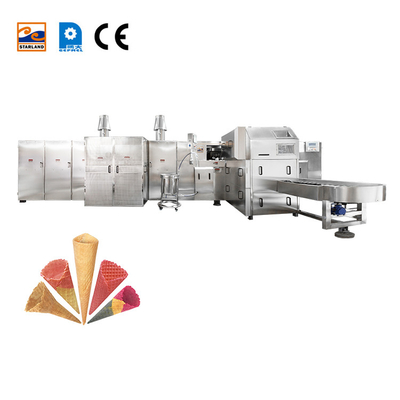 121 Backplatte Automatische Eiscreme-Kegel-Produktionslinie Fortgeschrittene Technologie