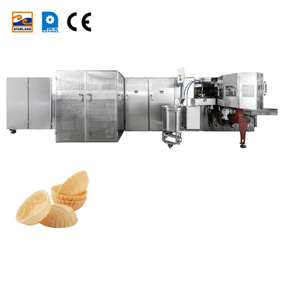 Automatische Keksmaschine Waffelkörbe Produktionslinie mit PLC-Steuerung und 2,0 PS Motor