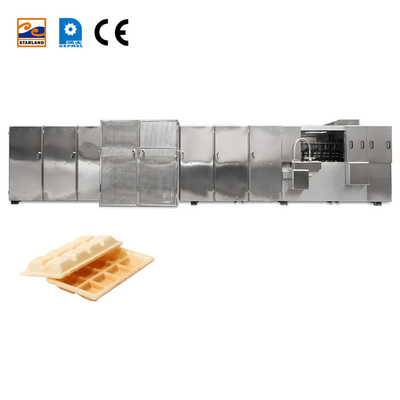 PLC-gesteuerte automatische Monaka-Wafer-Keks-Produktionslinie für 380V/220V Spannung