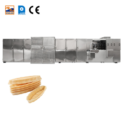 PLC-Steuerung Monaka Wafer-Produktionsausrüstung Edelstahl-Ausgang nach dem Service inbegriffen