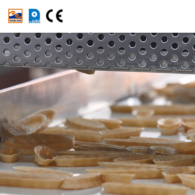 Automatische Monaka Wafer-Produktionslinie aus Edelstahl Nahrungsmittelverarbeitungsmaschine für eine reibungslose Produktion