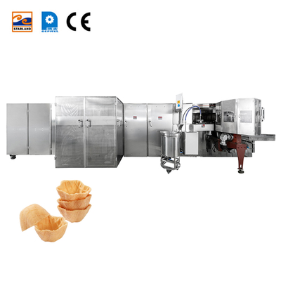 Anpassungsfähige automatische Waffelkorbmaschine mit fortgeschrittenem PLC-System