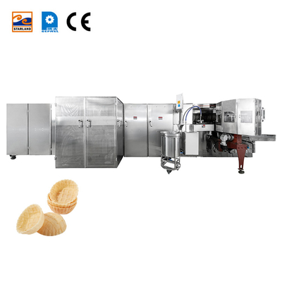 Hochleistungs-Produktionslinie für Waffelkörbe Videotechnische Unterstützung und dauerhafte Edelstahlkonstruktion