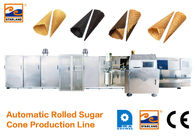 CER zugelassene automatische Zuckerkegel-Fertigungsstraße mit schnellem, Ofen, 63 Backblech-Eistüte Productio oben erhitzend