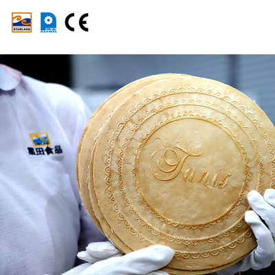Gasbetriebene Wafer-Keks-Produktionslinie mit automatischer Funktion und PLC-Steuerungssystem