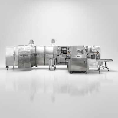 Einfach zu bedienende Waffelhörnchenmaschine mit einer Kapazität von 1800 Stück/h, die eine stabile Leistung und gleichbleibende Hörnchen bietet