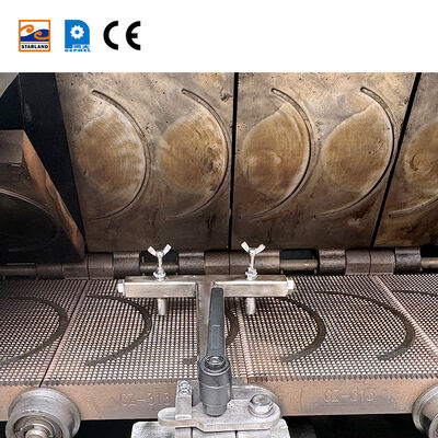 PLC Control System Egg Roll Production Line Automatic Operating Mode Gas Heating Method Continuous Production Equipment