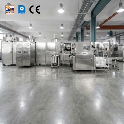 Voll automatische Montage-Linie Baquillo Kegel Produktionslinie für Lebensmittel Eiscreme gebaut Liefern Produktion und stabiles Produkt
