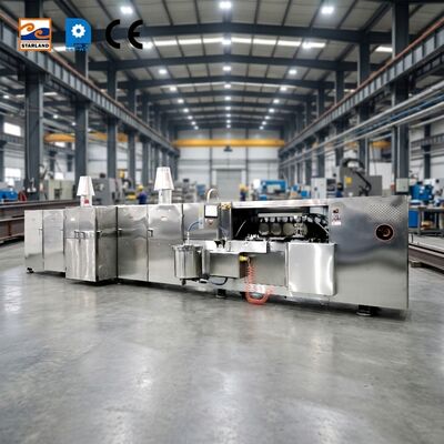 Edelstahl-Waffel-Keksmaschine Industrielle Ausrüstung für die Herstellung von knusprigen Waffelkeksen in der Lebensmittelverarbeitungsindustrie