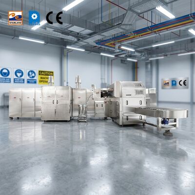 Ice Cream Cone Baker Stainless Steel Biscuit Making Machine Suitable For Food Processing Plants