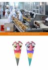 Länge der Eistüte-Mehrfarbenoblaten-Kegel-150mm mit 26 ° Winkel