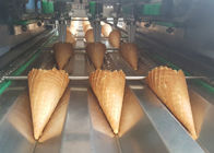 Edelstahl rollte Sugar Cone Machine 33 Backbleche 5m lang