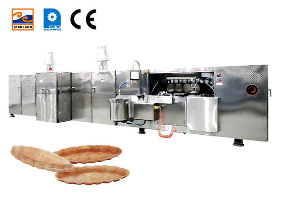 Edelstahl-automatische Waffelkeks-Fertigungsstraße für Nahrungsmittelfabrik