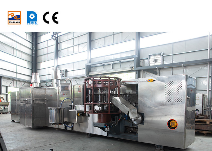 Kommerzielle große Korb-Fertigungsstraße-Waffel-Korbflechten-Maschinerie der Waffel-1.5kw