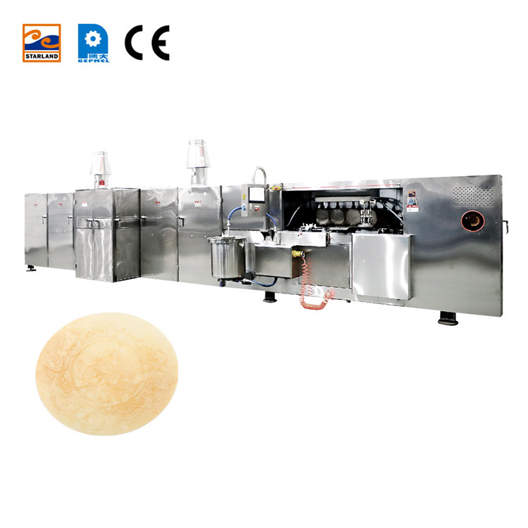 Maschine für die automatische Produktion von Obleas Wafer aus Edelstahl mit digitaler Temperaturanzeige