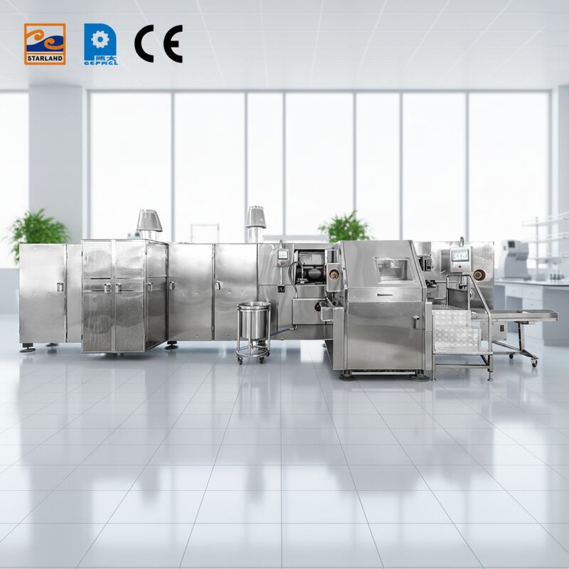 Produktionslinie für Zuckerrollen 1.5 kW Perfekte Lösung für die automatisierte Barquillo-Kegelherstellung