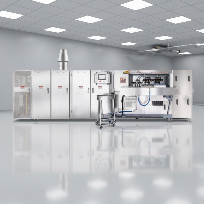 Edelstahl-Waffelhörnchen-Produktionslinie Automatischer Betrieb mit SPS-Steuerungssystem für die Waffelhörnchenherstellung