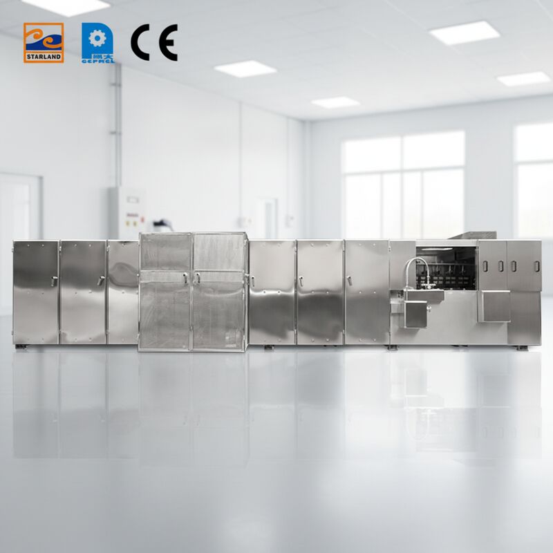 Maßgeschneiderte Monaka-Waffelproduktionsanlagen aus Edelstahl für eine robuste Struktur und Bedienung