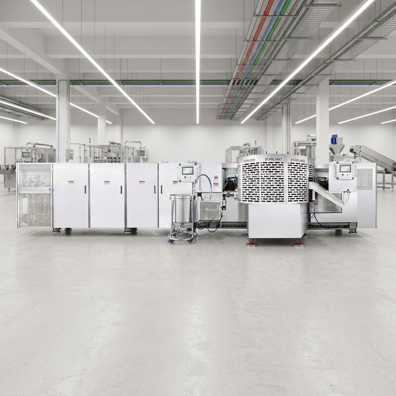 Spezifikation Hauptmotor Automatische Waffelkörbe Maschine Hochleistungsgeräte für eine konstante Waffelkörbe Produktion
