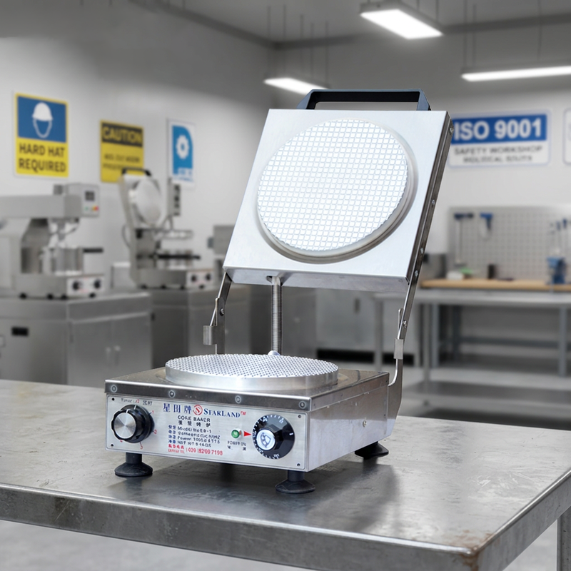 220V Edelstahl Automatische Waffelhörnchenmaschine Einfache Wartung