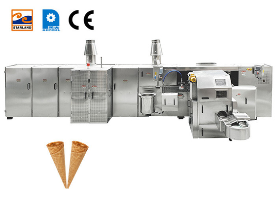 Industrielle Creme Sugar Rolled Cone Baking Machine SS Sugar Cone Production Line Ice
