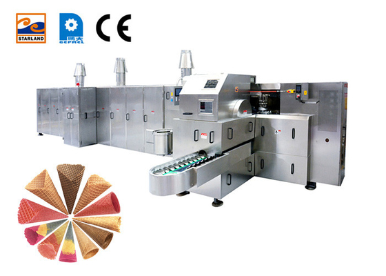 Handels-Sugar Cone Production Line Waffle, der gerollten Sugar Biscuit Cone Machine backt