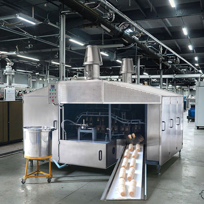 Edelstahl Material Textur Wafer Kegel Produktionslinie mit und automatische Funktion