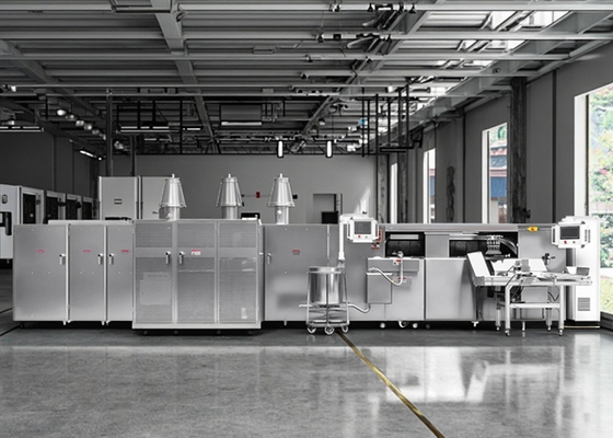 Automatisches Betriebsmodus-Eierrollen-Produktionslinie Waffelrollen-Herstellungsmaschine