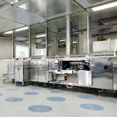 PLC-Steuerungssystem Wafer-Keks-Produktionslinie Edelstahl-Obleas-Wafer-Fertigungsanlage