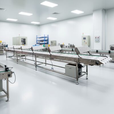 Stromversorgung für den Kühlförderer, entwickelt für die kontinuierliche Lebensmittelverarbeitung