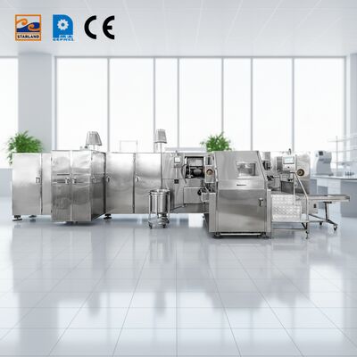 Produktionslinie für Zuckerrollen 1.5 kW Perfekte Lösung für die automatisierte Barquillo-Kegelherstellung