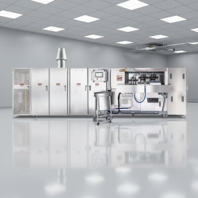 Edelstahl-Waffelhörnchen-Produktionslinie Automatischer Betrieb mit SPS-Steuerungssystem für die Waffelhörnchenherstellung