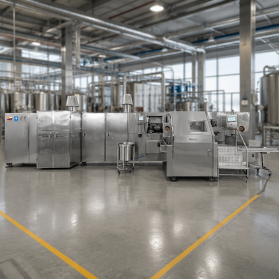 PLC Control System Automatic Barquillo Cone Production Line Video Technical Support Delivers Continuous Production Capability
