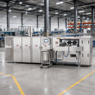 Digitale Display-Temperaturkontroll-Waffel-Kegel-Produktionslinie für Waffelkekse