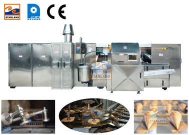 knusperige Eistüte-Produktion der Waffel-380V Zeilen durch die 3 Phasen-Energie