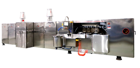 völlig automatisierte Fertigungsstraße 39 Backbleche 1.1kW 9kg und Stunde lang Sugar Cone