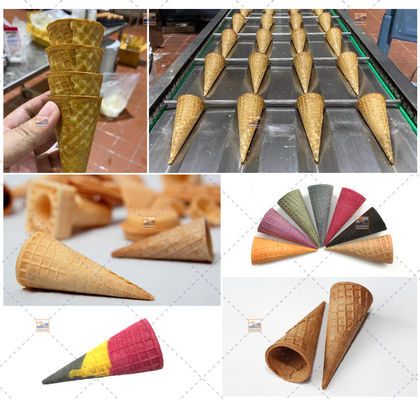 Snack-Food-Eiscreme-Oblaten-Kegel, der Maschine 5400Cones/Hour herstellt