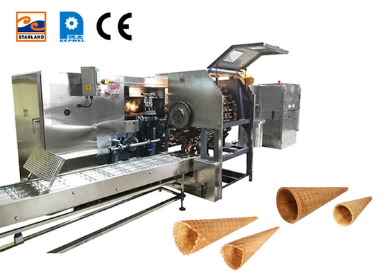 4.0hp Sugar Cone Production Line 89 Stücke 320* 240mm backende Schablonen-