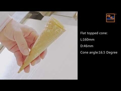 Eiscreme-Kegel-Produktionslinie, 71 Gusseisen-Bäckvorlagen.