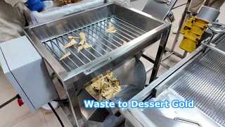 Waffel-/Keksmühle mit Spiralförderer